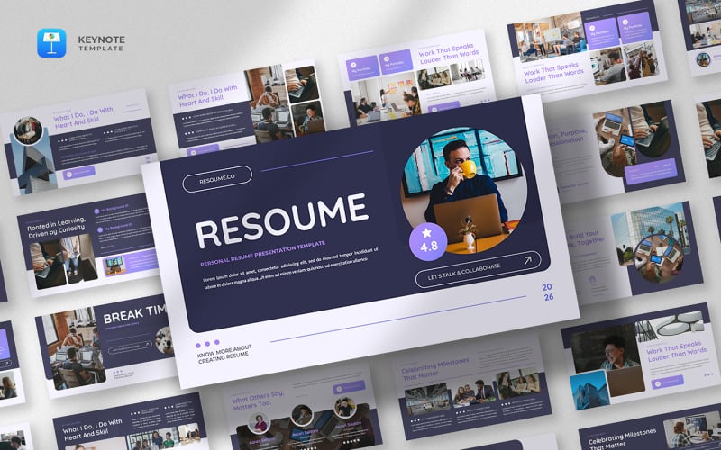 Resoume - Modello di presentazione per curriculum e portfolio