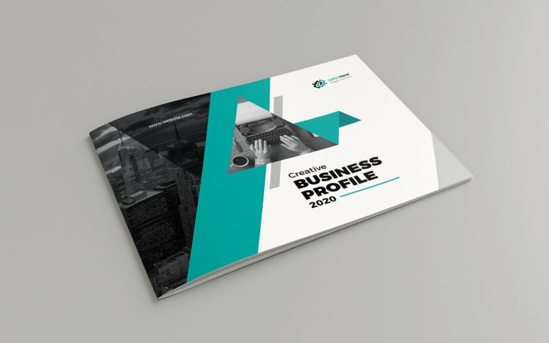 A5-ös tájképek brosúra sablon tervezés Indesign