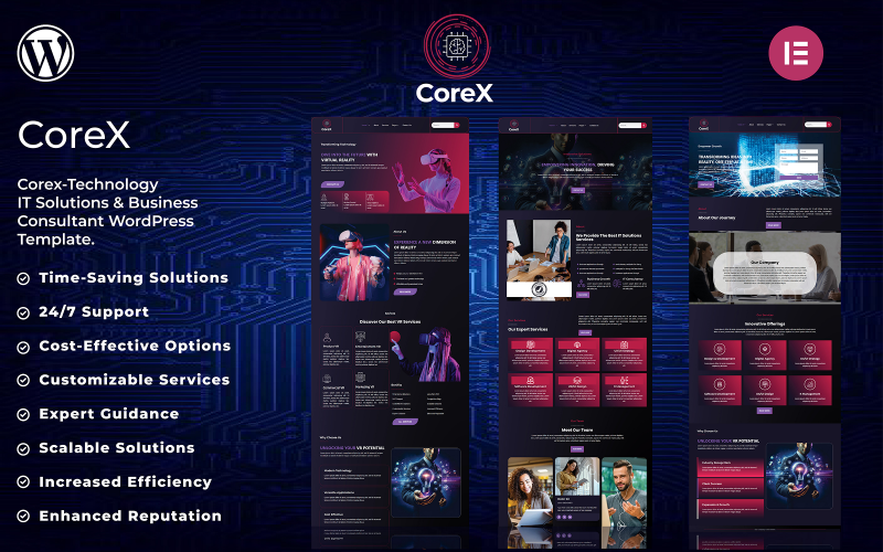 Corex-Technology IT Solutions & Business Consultant WordPress-sjabloon