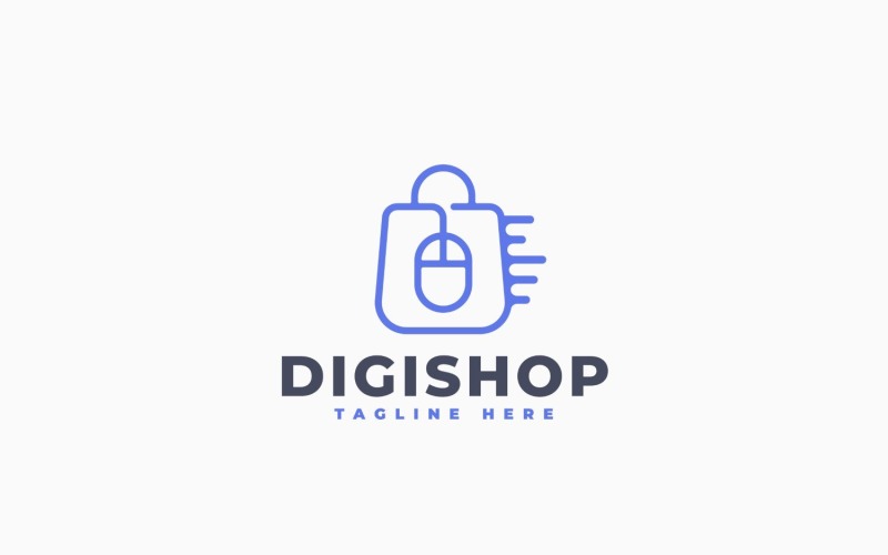 Digital Shop Logo Template Design #551526 - TemplateMonster