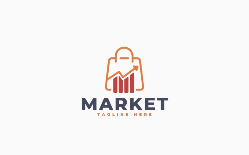 Logo-Vorlage für Marktwachstum