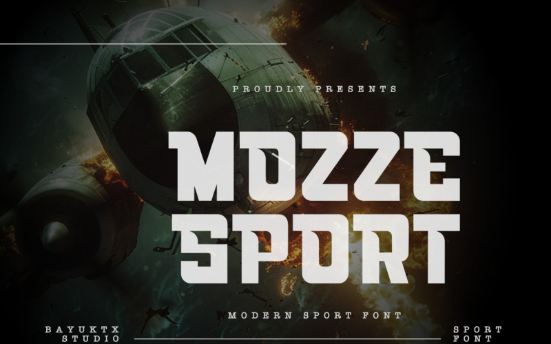 Mozze Sport - czcionka wyświetlająca siłę