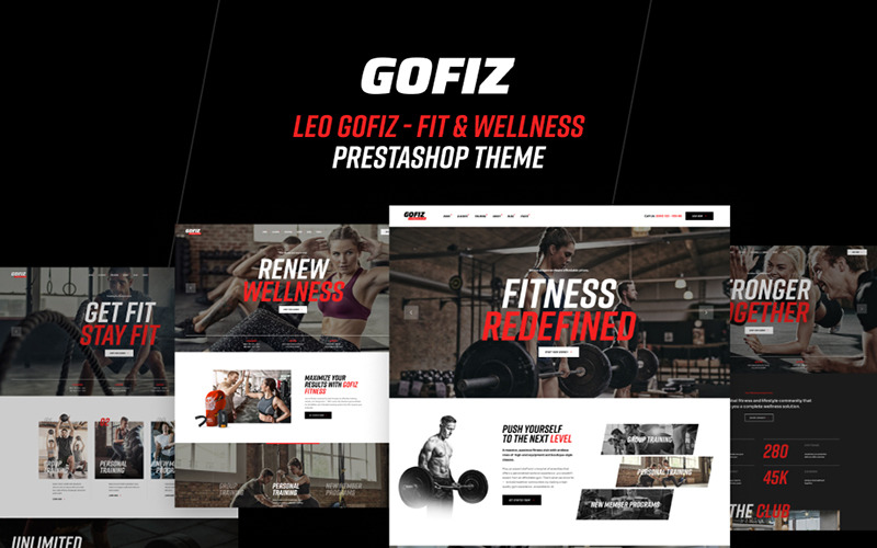 Leo Gofiz Elementor — Тренажерный зал и фитнес Prestashop Theme