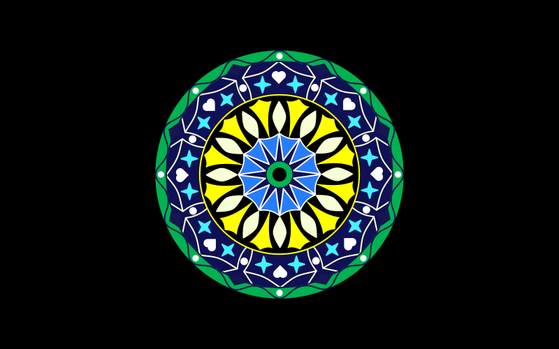 Egyedi mandala háttértervezés