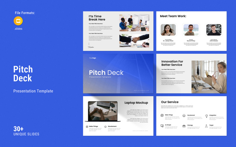 Pitch Deck Google Slaytlar Şablonu 2025