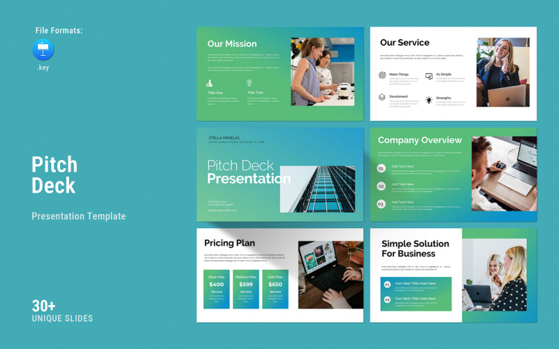 Modello di presentazione Pitch Deck Keynote 2026