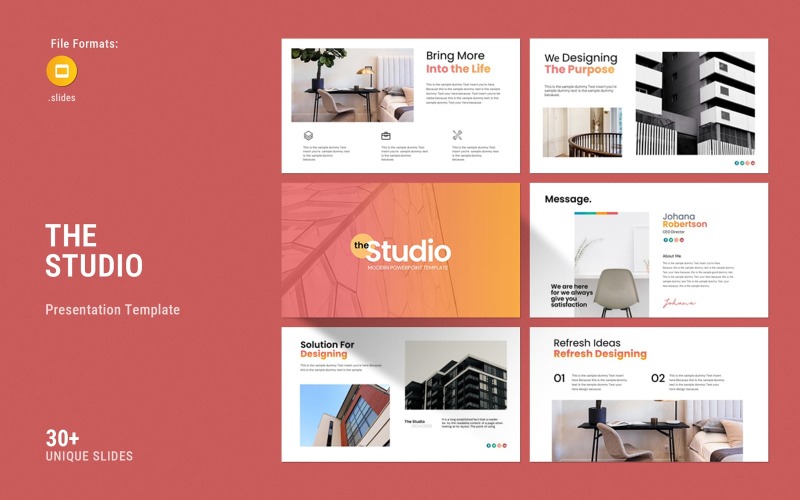 Studio Google Presentations-mallen
