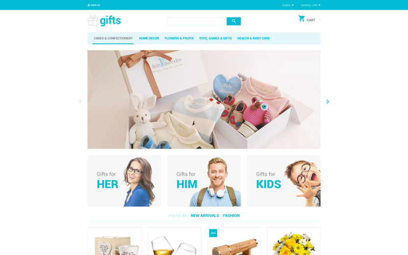 Geschenken PrestaShop-thema