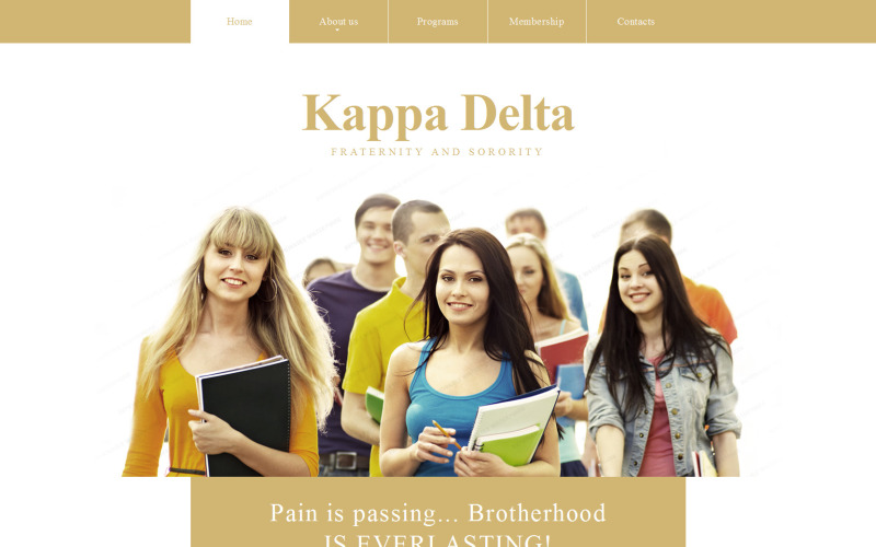 Plantilla de sitio web de Kappa Delta