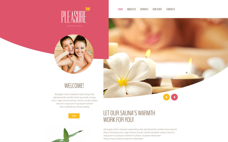 Pleasure Website-Vorlage