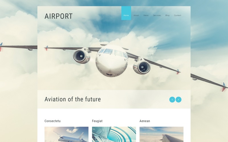 Шаблон Joomla для частной авиакомпании
