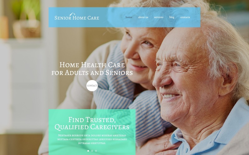 senior home care wordpress тема