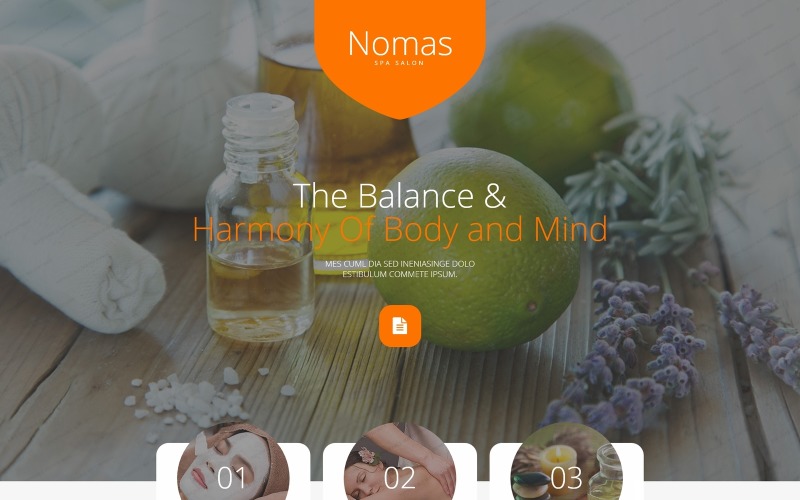 спа аксессуары отзывчивый шаблон целевой страницы