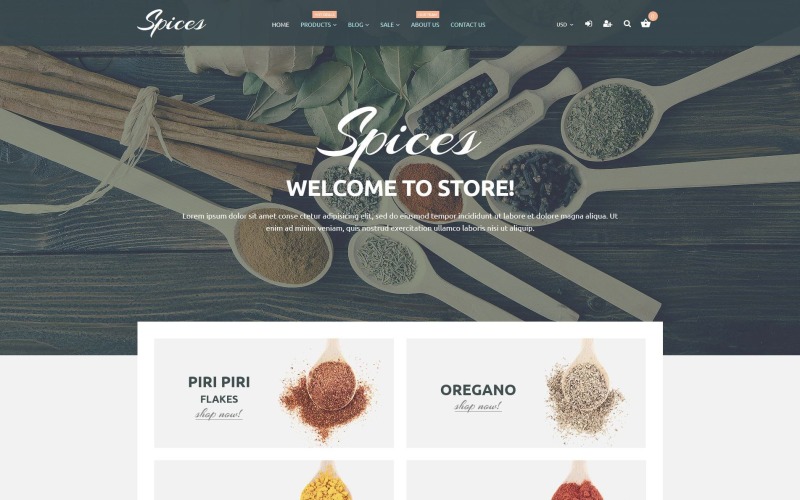 spice shop отзывчивая тема shopify