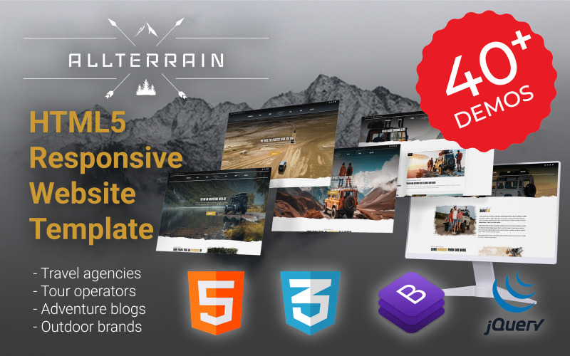 AllTerrain - HTML5 Responsiv Hemsidemall