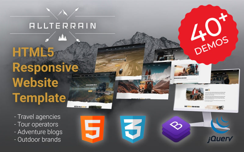 AllTerrain - Modello di sito Web reattivo HTML5
