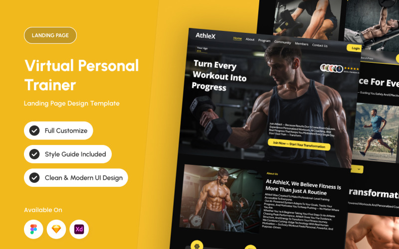 AthleX – 虚拟教练登录页面