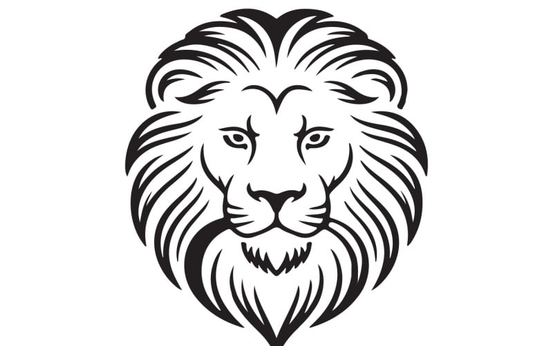 Logotypdesign av en lejonsilhuett