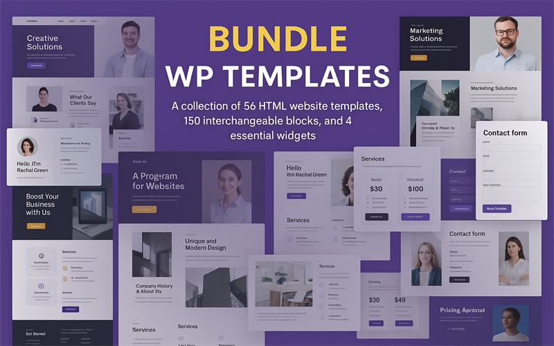 Bundle WP — HTML-шаблоны с единой кодовой базой