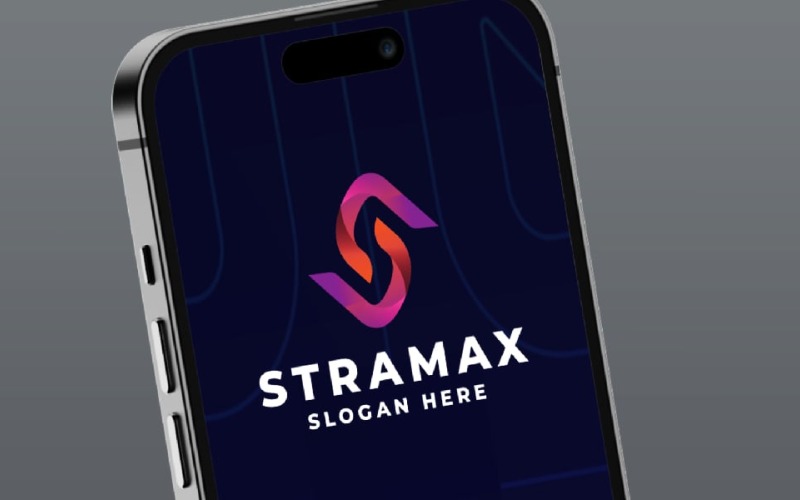De dynamische stroom van het logo van Maximum Strategy