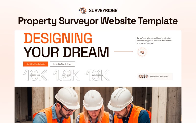 SurveyRidge – Emlak Araştırmacıları Elementor Şablonu