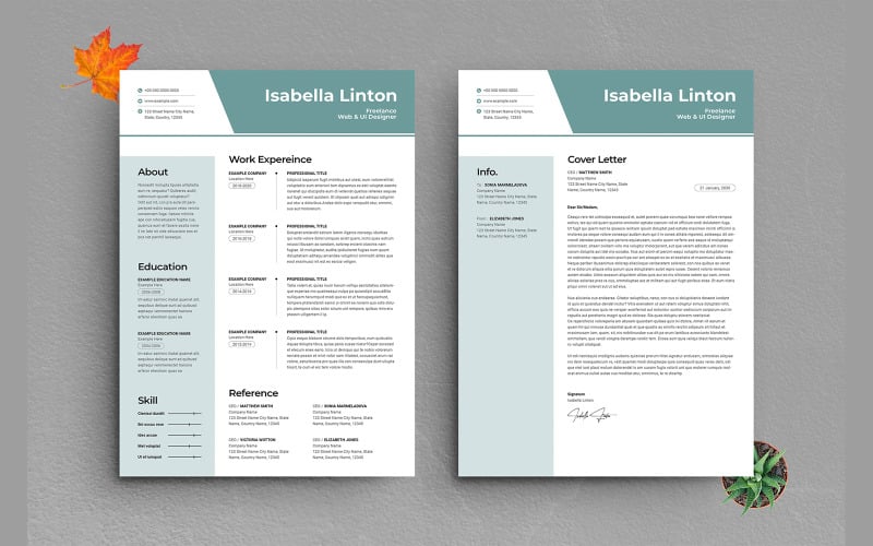 Modello di curriculum moderno CV