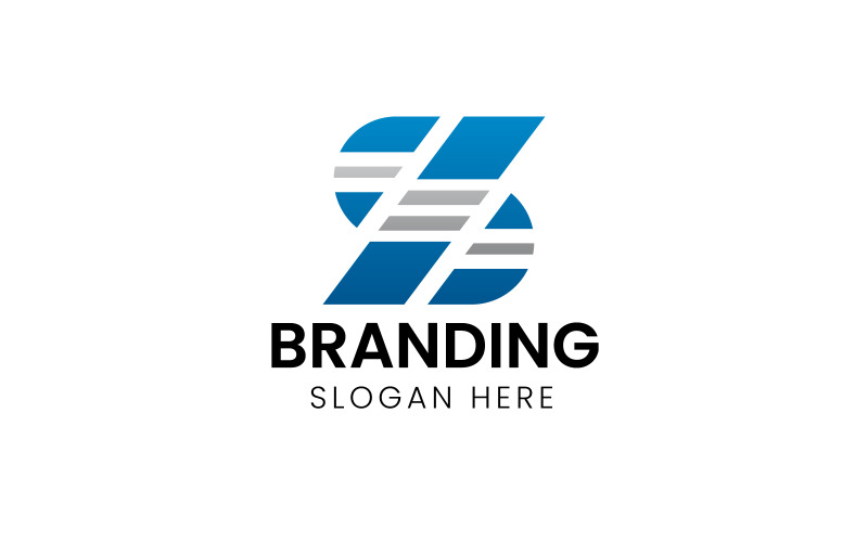 Logotipo da empresa de tecnologia com a letra S - 1051