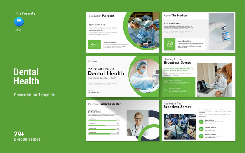 Modello di presentazione per la salute dentale