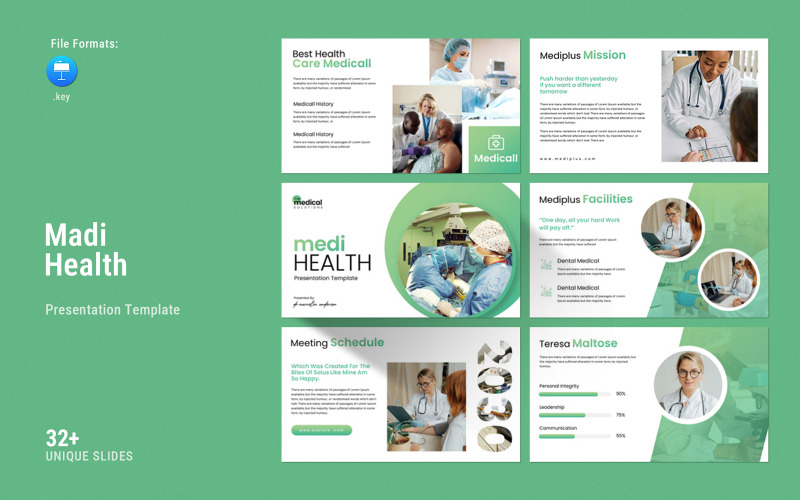 Шаблон презентации основного доклада MediCare Health