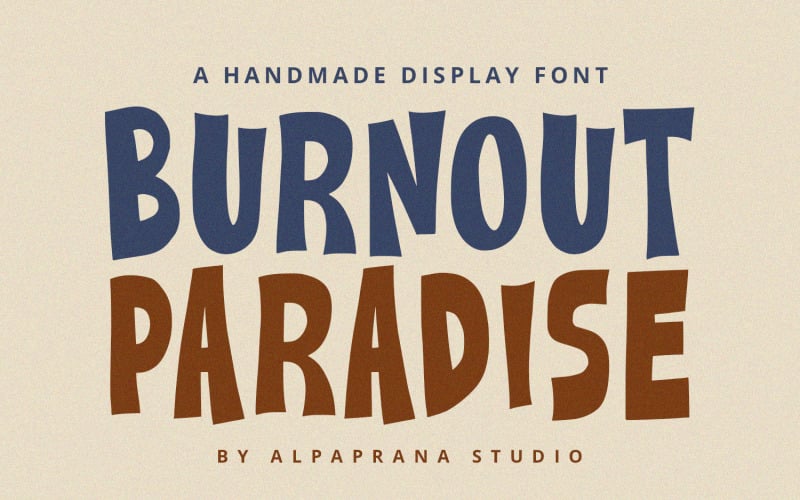 Burnout Paradise - Visa teckensnitt