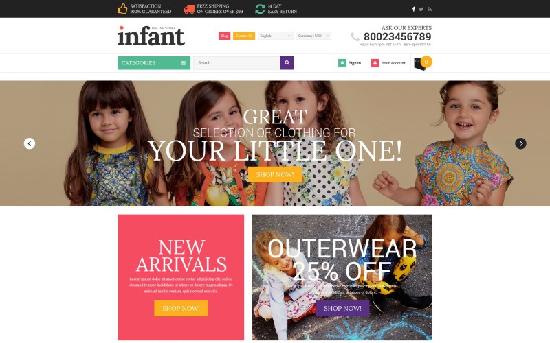 Baby Store Responsive Shopify Theme