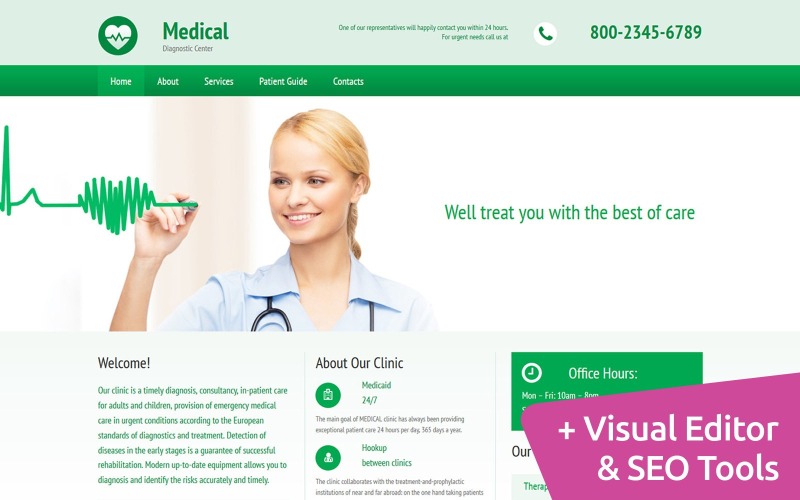 диагностический центр moto cms 3 шаблон