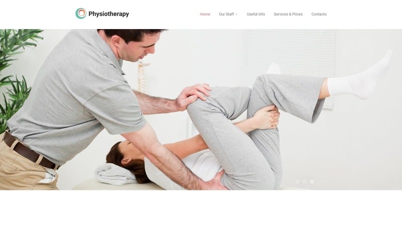 Fisioterapia - Modelo de site HTML moderno responsivo à reabilitação