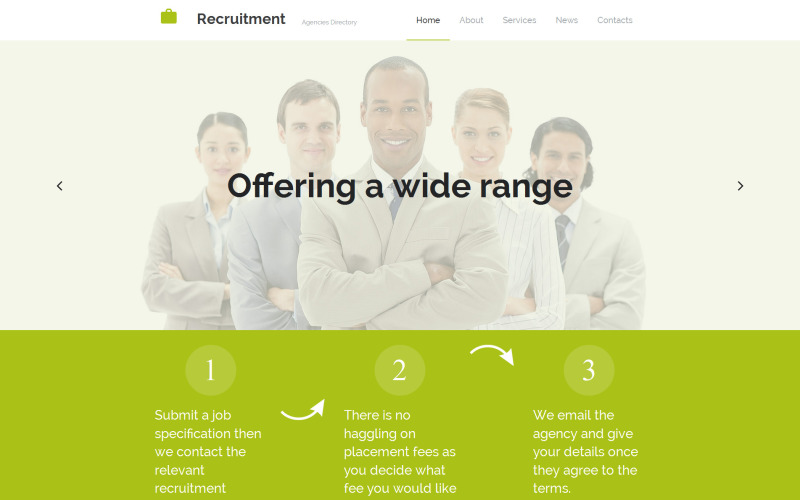 шаблон job portal moto cms 3