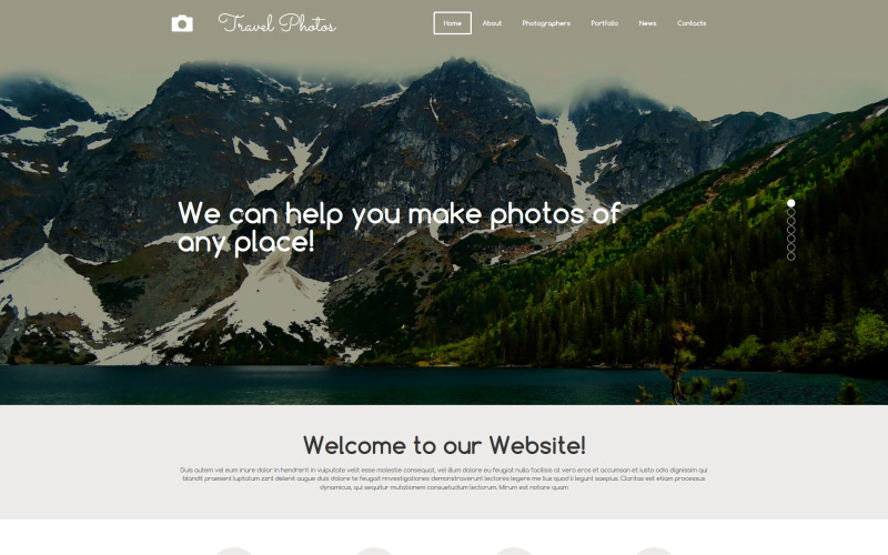 фотограф портфолио moto cms 3 шаблон