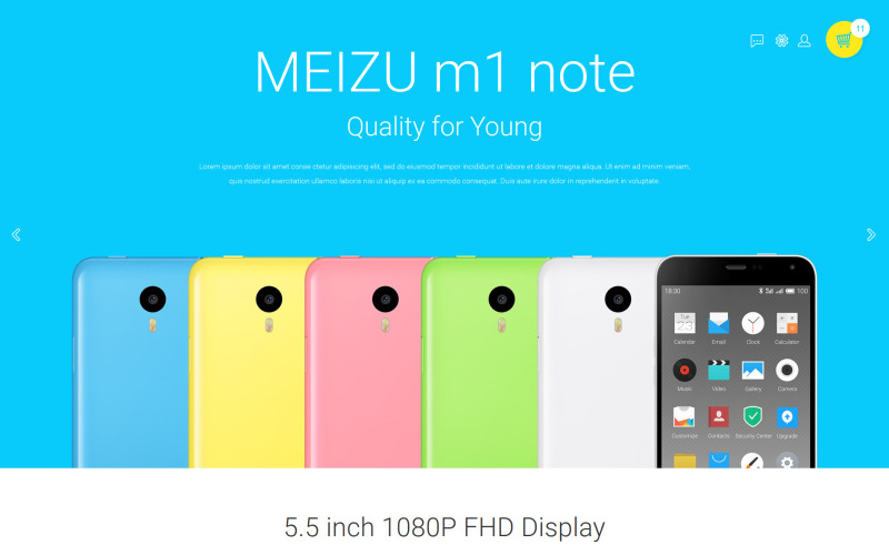 PrestaShop téma pro mobilní obchod