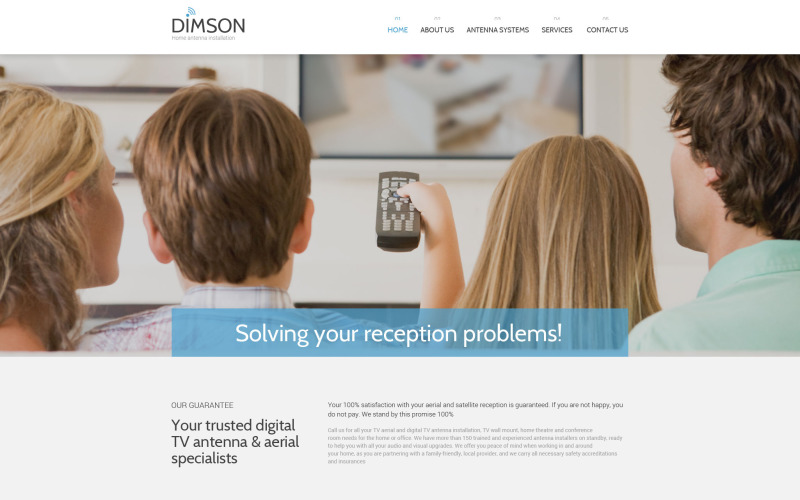 Šablona webových stránek Dimson
