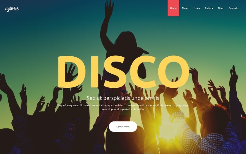 Szablon Joomla dla klubów nocnych