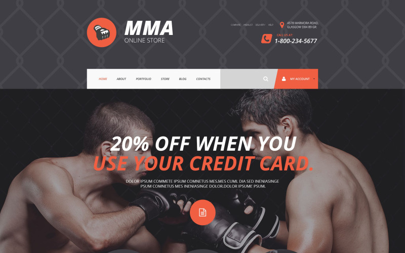 Thème MMA Shopify