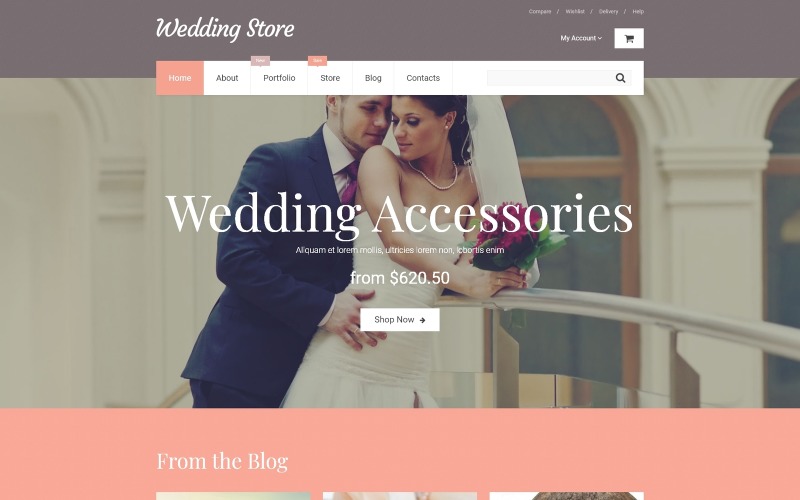свадебный магазин woocommerce тема
