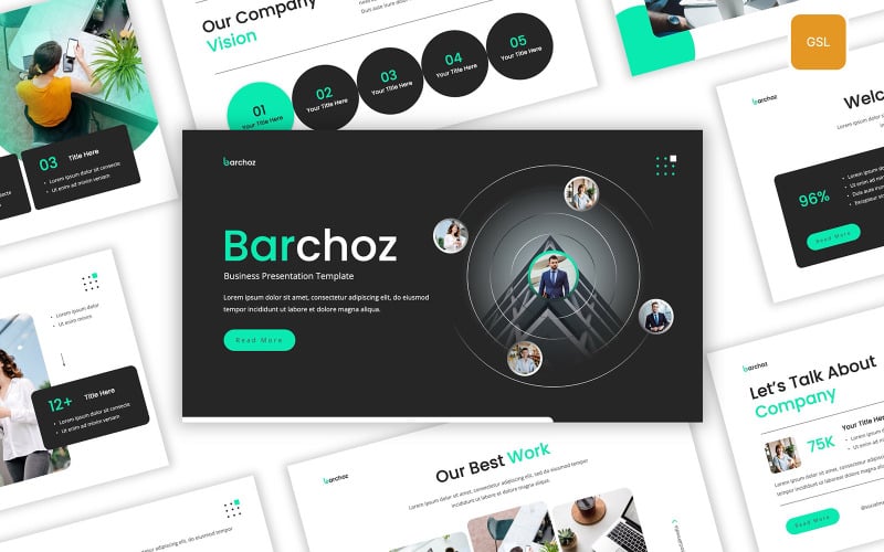 Barchoz — шаблон Google Slides для бизнеса