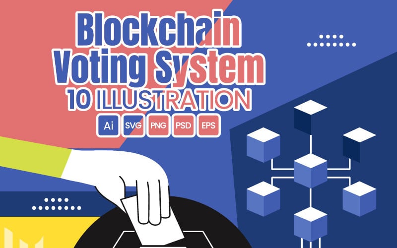 10 Illustration av blockkedjesystem för röstning