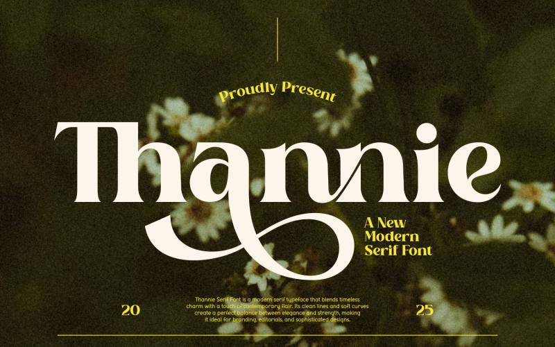 Czcionka Thannie Modern Display Serif