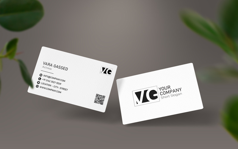 Carte de visite Strict - VG est maintenant prête à imprimer
