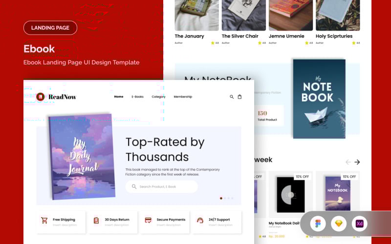 ReadNow - Landningssida för e-böcker om digital marknadsföring