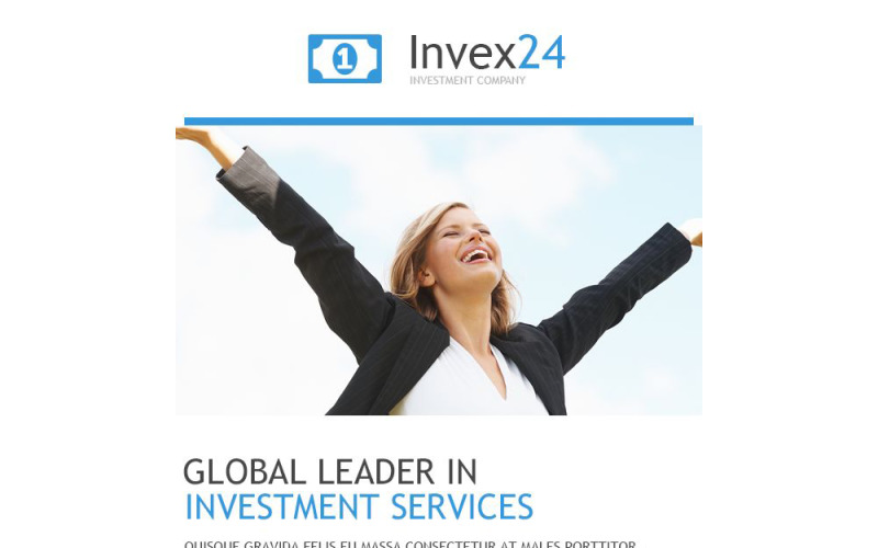 отзывчивый шаблон информационного бюллетеня для бизнеса и услуг