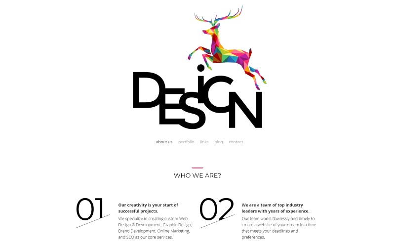 Design - Design Studio adaptív kreatív Joomla sablon