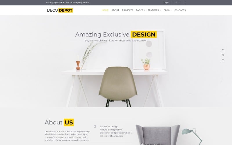Furniture Company WordPress Theme
