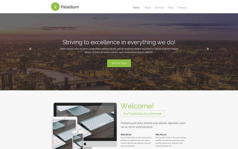 Paladium webbplats mall
