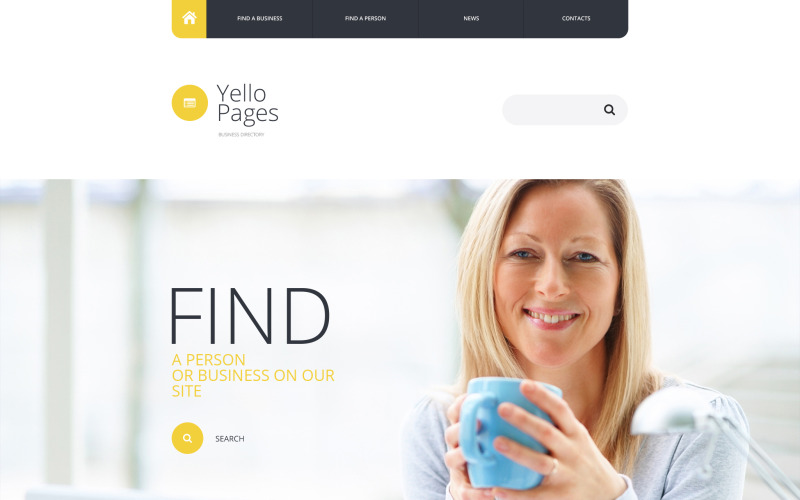 Plantilla de sitio web de directorio empresarial
